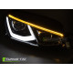 Lampy przód VW Golf 7 - BLACK FULL LED DRL dzienne - diodowe LPVWW8