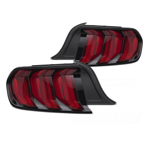 Lampy tył Ford Mustang VI 14-22 - Red Full LED - diodowe dynamiczne LDFO89