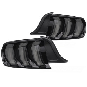 Lampy tył Ford Mustang VI 14-22 - Smoked Full LED - diodowe dynamiczne LDFO90