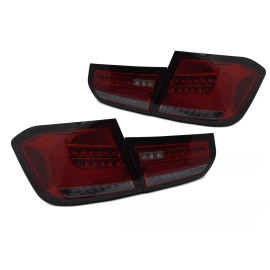 Lampy BMW F30 Red Led BAR Diodowe dynamiczne 