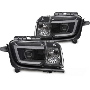 Lampy przód CHEVROLET CAMARO 09-13 LED TUBE BLACK LPCT19