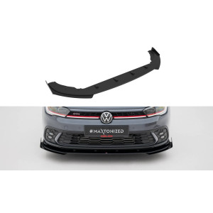 Przedni Splitter / dokładka Street Pro + Flaps - VW Polo Mk6 GTI Facelift