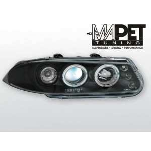 Rover 200 95-00 clear Angel Eyes BLACK ringi LPRO02