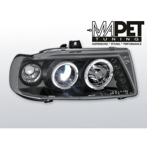 Seat Ibiza 93-99 clear Angel Eyes BLACK soczewka ringi LPSE04