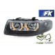 Lampy przód Seat Leon 1M 99-04 Angel Eyes BLACK ringi DEPO LPSE06