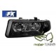 Lampy przód Seat Leon 1M 99-04 Angel Eyes BLACK ringi DEPO LPSE06