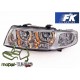 Lampy przód Seat Leon 1M 99-04 Angel Eyes CHROM ringi DEPO LPSE05