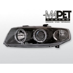 Seat Toledo 99-04 clear Angel Eyes BLACK soczewka ringi LPSE02