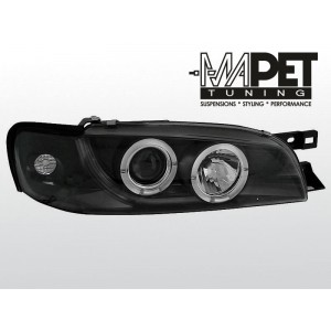 Subaru Impreza 93-00- clear Angel Eyes BLACK ringi LPSU02