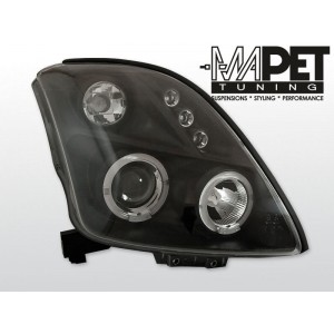 Suzuki Swift 05- clear Angel Eyes BLACK soczewka ringi LPSI02