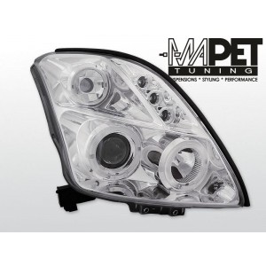 Suzuki Swift 05- clear Angel Eyes CHROM soczewka ringi LPSI01