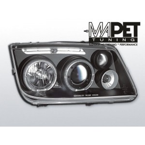 VW Bora clear Angel Eyes BLACK soczewka ringi LPVW15