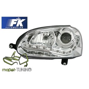 VW Golf 5 / Jetta - diodowe CHROM LED - Bi-XENON D2S FK LPVWH8