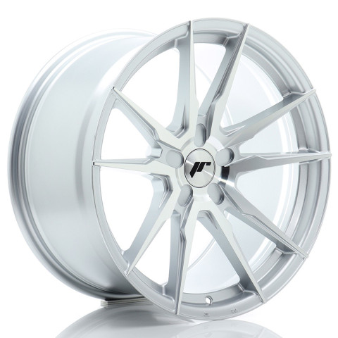 JR Wheels JR21 19x9 ET20-40 5H BLANK Silver Machined Face