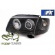 Lampy przód VW Polo 6N2 99-01 clear Angel Eyes BLACK ringi LPVW63