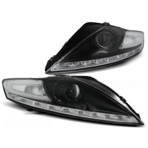 Lampy przód Ford Mondeo IV - BLACK LED diodowe LPFO53
