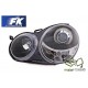 Lampy przód VW Polo 9N 01-05 Angel Eyes BLACK soczewka ringi LPVW59