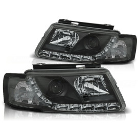 Lampy przód VW Passat B5 - diodowe BLACK LED - LPVW74