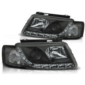 Lampy przód VW Passat B5 - diodowe BLACK LED - LPVW74