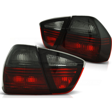 Lampy tył BMW E90 05-08 Red Smoke - LTBM31