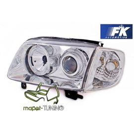 VW Polo 6N2 99-01 clear Angel Eyes CHROM ringi LPVW57 FK