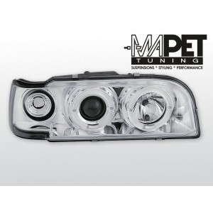 Volvo 850 clear Angel Eyes CHROM soczewka ringi LPVO03