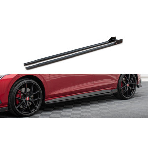 Dokładki Progów V.2 z Flaps - VW Golf 8 GTi / GTE / GTi Clubsport / R-line