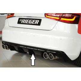 Dyfuzor zderzaka tył RIEGER V.2 - Audi A3 8V HB / Sportback bez S-line