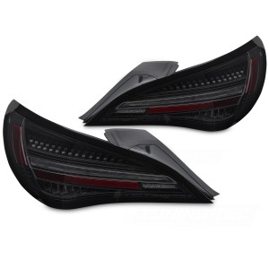 Lampy tył Mercedes CLA C117 - BLACK LED Czarne DIODOWE Dynamiczne LDMEF4