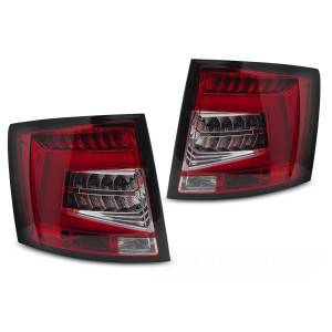 Lampy tył Skoda Octavia III Kombi 12-20 LED Red White - diodowe LDSK18