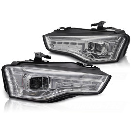 AUDI A5 - XENON HEADLIGHTS LED CHROME światła jazdy dziennej LPAUG1