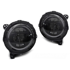 Reflektory JEEP WRANGLER LED BLACK didowe LPCH41