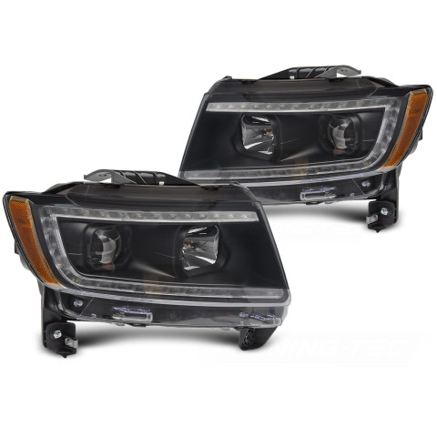 Reflektory JEEP GRAND CHEROKEE CHROM LED diodowe 