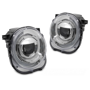 Lampy przód JEEP RENEGADE 2014- CHROM LED didowe LPCH52