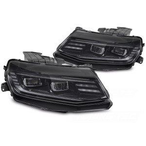 Lampy przód CHEVROLET CAMARO 16-18 LED BLACK diodowe LPCT17
