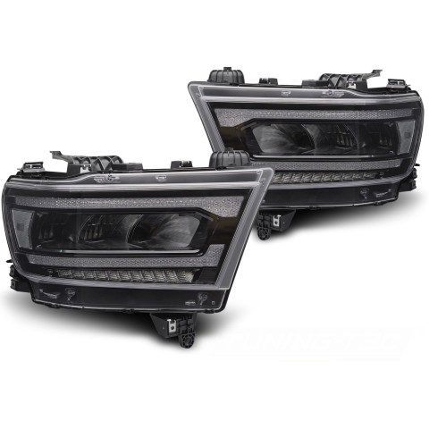 Lampy przednie DODGE RAM 19-22 LED BLACK diodowe 