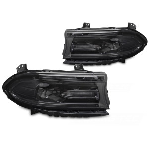 Lampy przednie DODGE CHARGER 14-23 LED BLACK diodowe LPDO33