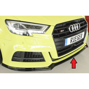 Przedni Splitter dokładka RIEGER - Audi A3 S-line / S3 - HB / Sportback - Facelift
