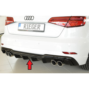 Dyfuzor zderzaka tył RIEGER V.2 - Audi S3 / A3 8V HB / Sportback S-line Facelift