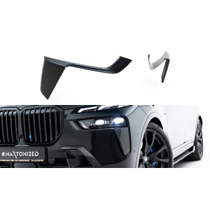 CARBON nakładki wlotów pod lampy przód - BMW X7 M-Pack G07 Facelift