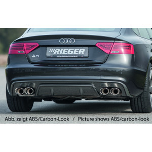 Dyfuzor zderzaka tył RIEGER - Audi S5 / A5 Sportback S-line