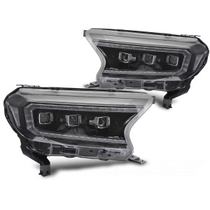 Lampy przód FORD Ranger V 16-22 Black FULL LED DRL diodowe LPFO94