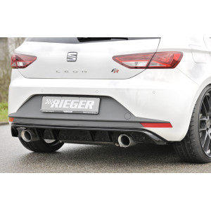 Dyfuzor zderzaka tył RIEGER V.1 - Seat Leon 3 5F Hatchback FR Przedlift