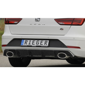 Dyfuzor zderzaka tył RIEGER V.3 - Seat Leon 3 5F ST FR Facelift