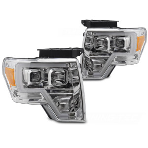 Lampy przód FORD F150 MK12 08-14 FULL LED CHROM LPFOB1
