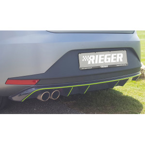 Dyfuzor zderzaka tył RIEGER V.2 - Seat Leon 3 5F Hatchback FR Przedlift