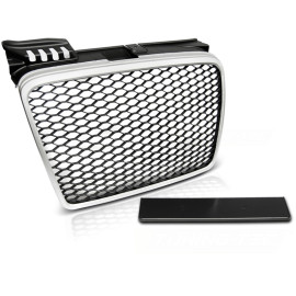 GRILL AUDI A4 B7 RS look 04-09 Silver / Srebrny Mat GRAU23