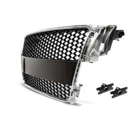 GRILL AUDI A5 RS look 07-11 Chrom / Czarny GRAU11