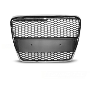 GRILL AUDI A6 C6 RS look 04-08 Chrom / Czarny GRAU37