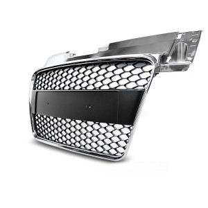 GRILL AUDI TT 8J RS look 06-14 Chrom / Czarny GRAU05